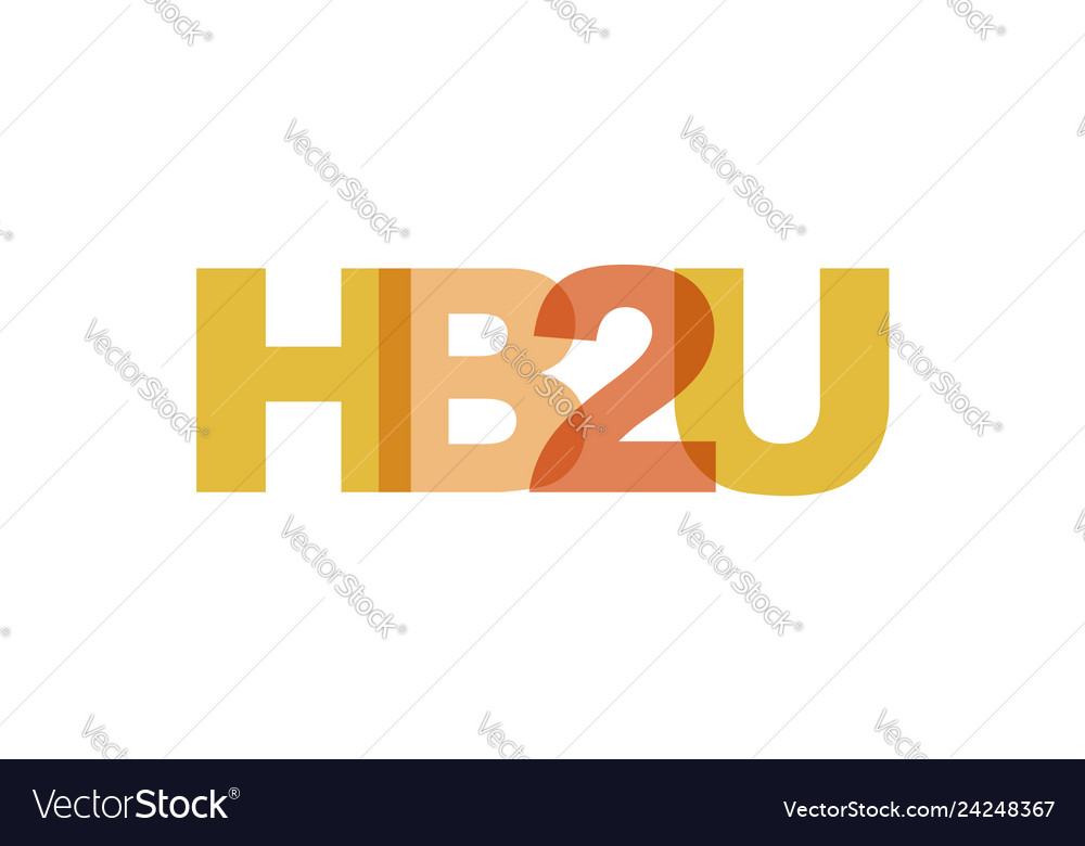 Hb2u phrase overlap color no transparency concept