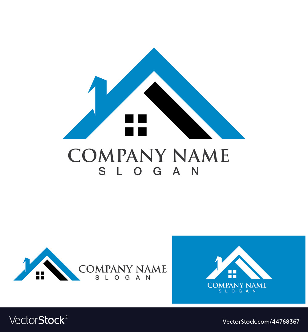 Home and building logo and symbol Royalty Free Vector Image