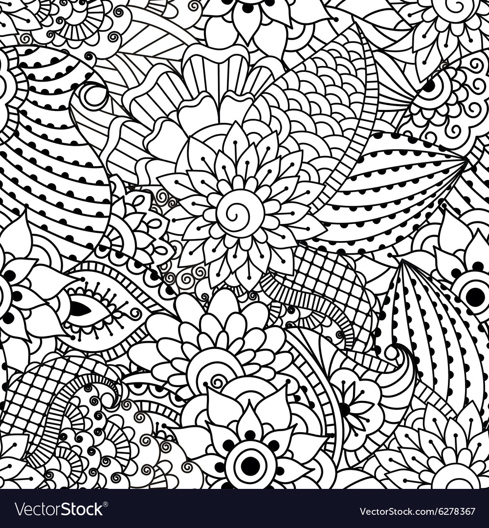 Intricate Paisley Floral Pattern