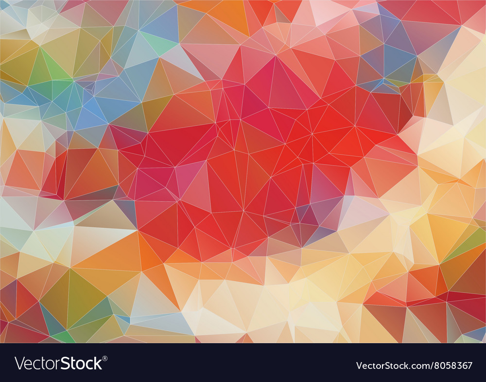 Light red polygonal background with triangle