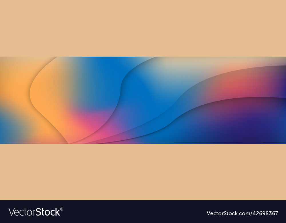 Panoramic abstract web background colorful