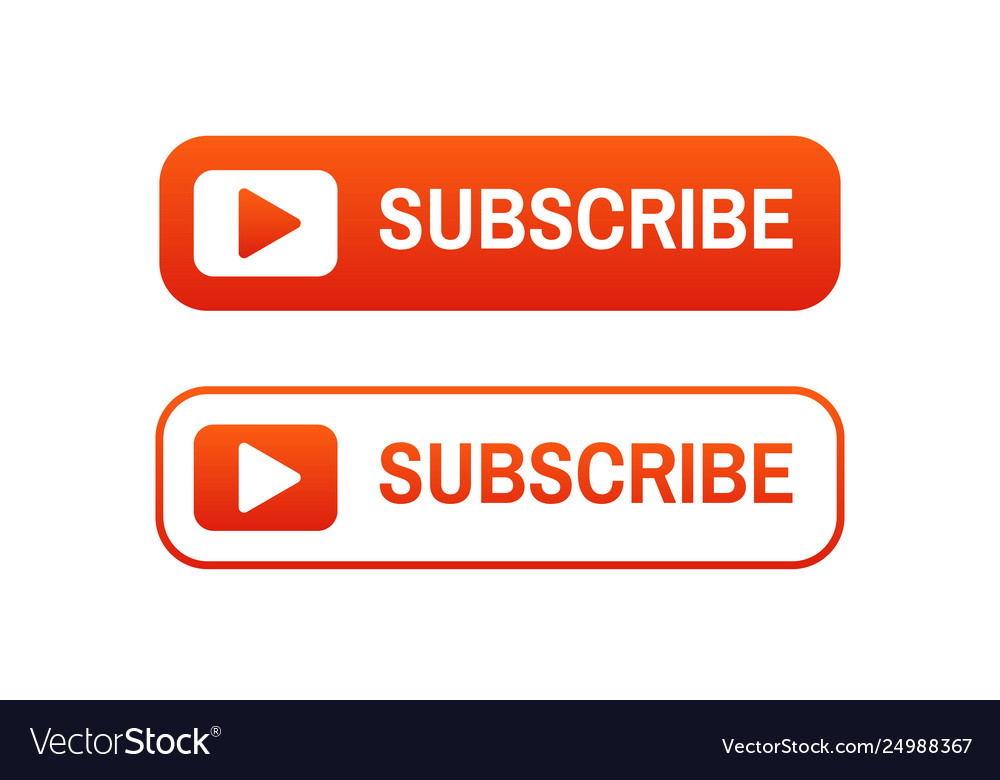 Red Subscribe Icons - Channel Button Set