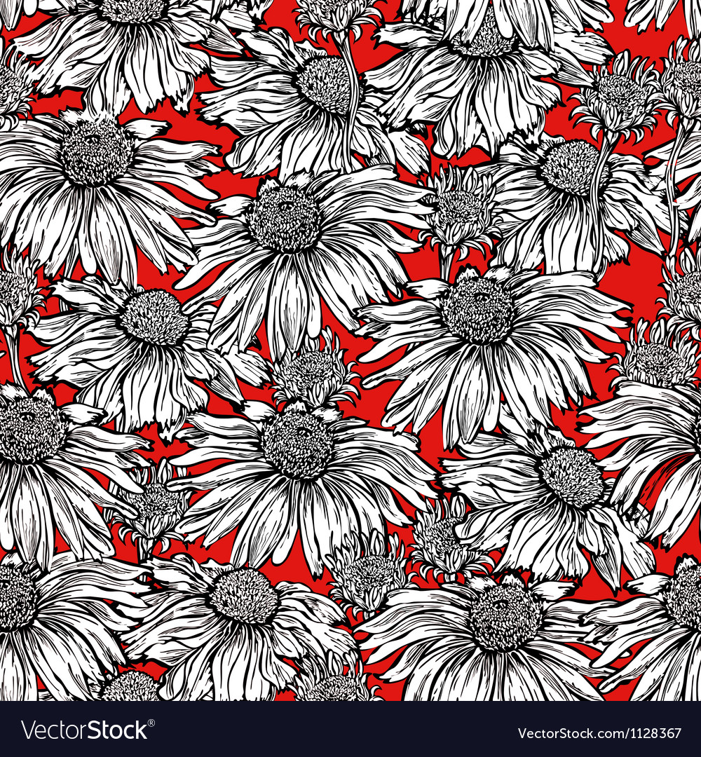 Seamless pattern floral background