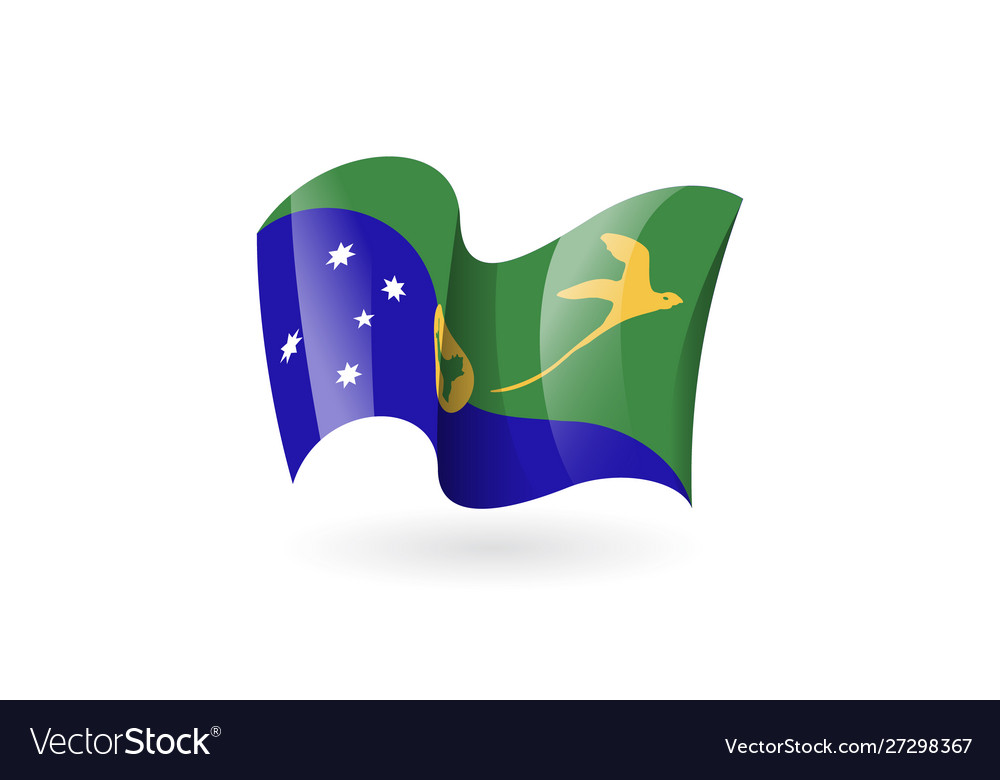 Waving flag icon national symbol fluttered Vector Image