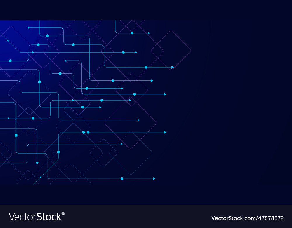 Abstract connecting lines and dots Vector Image Abstract connecting lines and dots