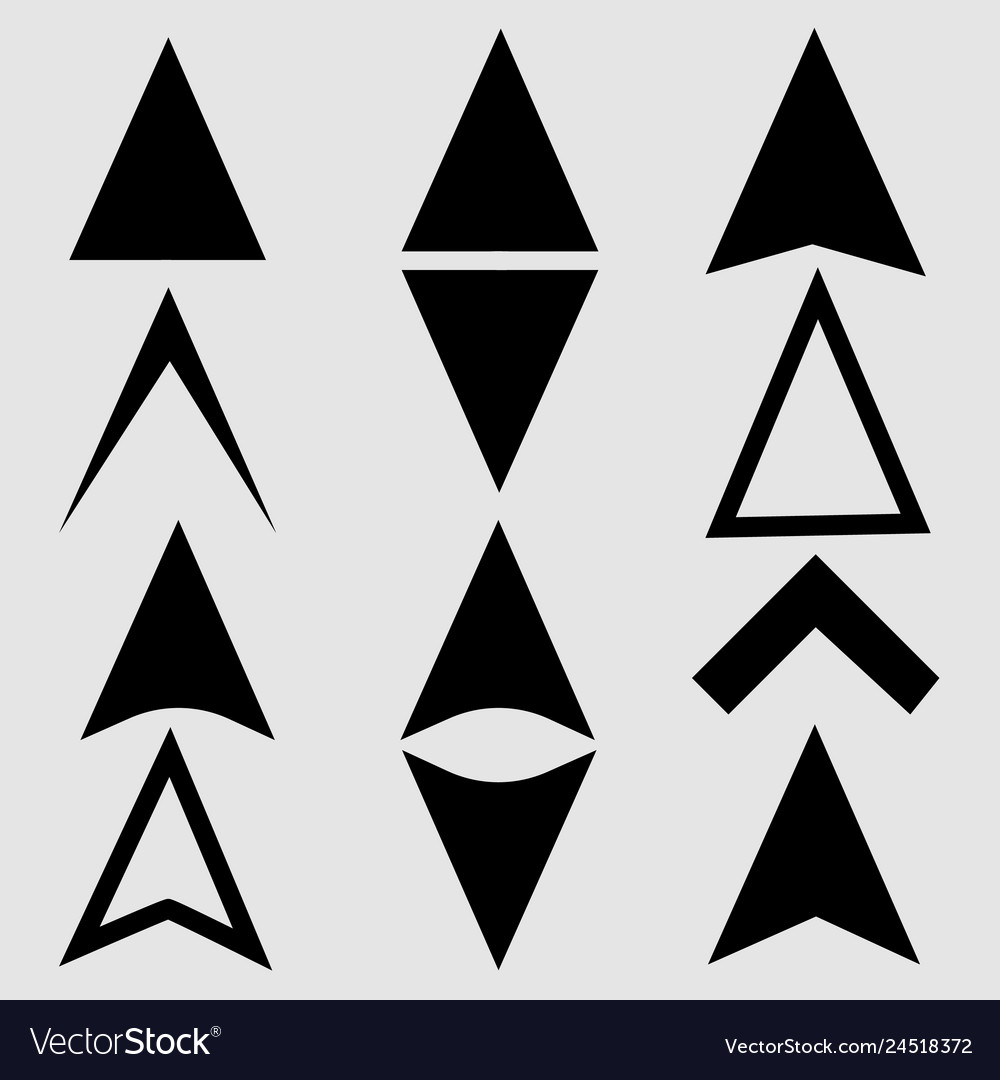 Arrow icons Royalty Free Vector Image - VectorStock