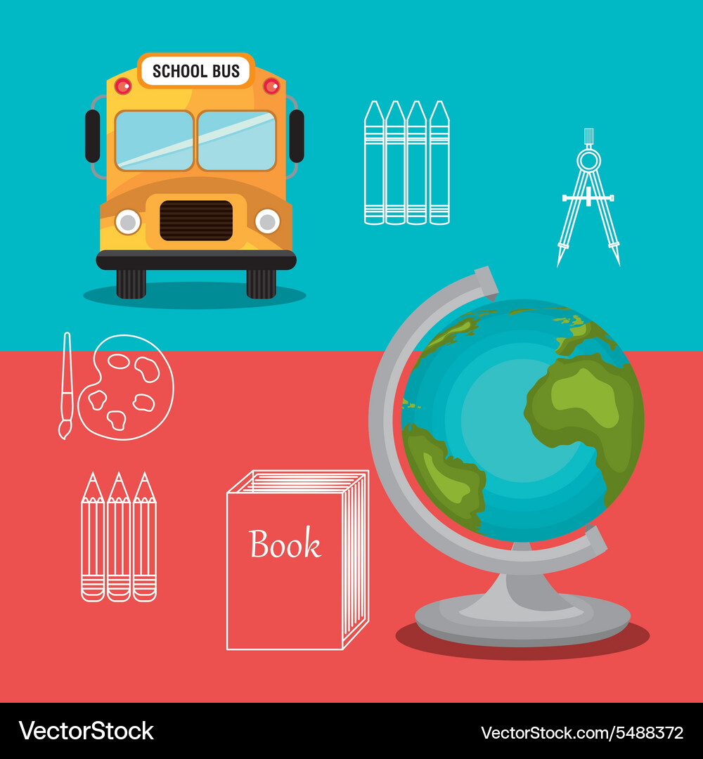 Back to school design Royalty Free Vector Image