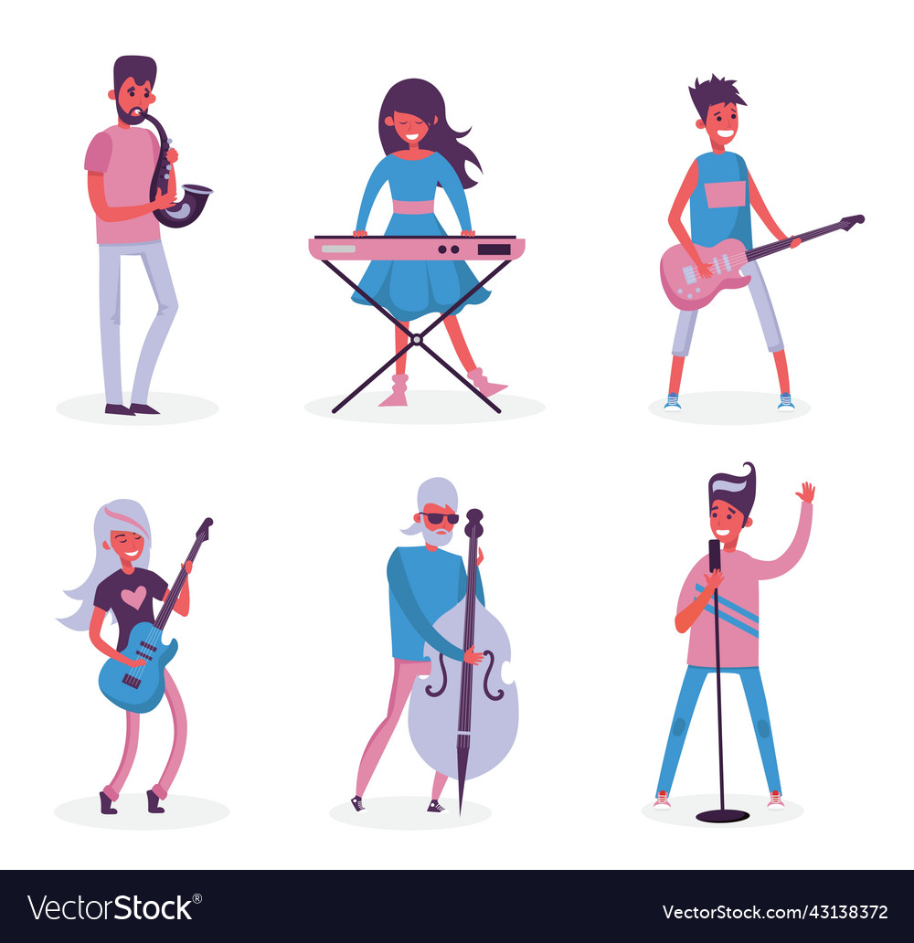 Background of group singing and playing