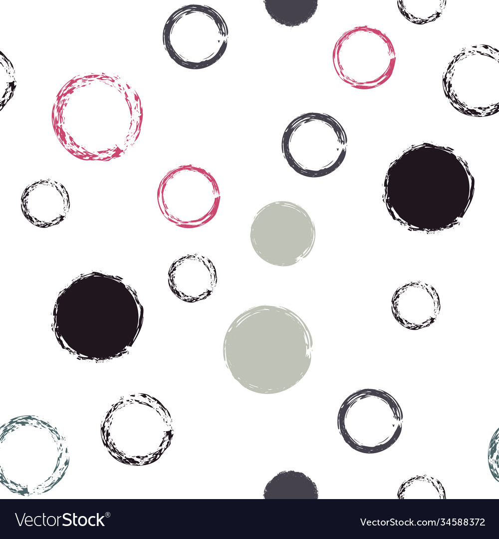 Black brush circle Royalty Free Vector Image - VectorStock