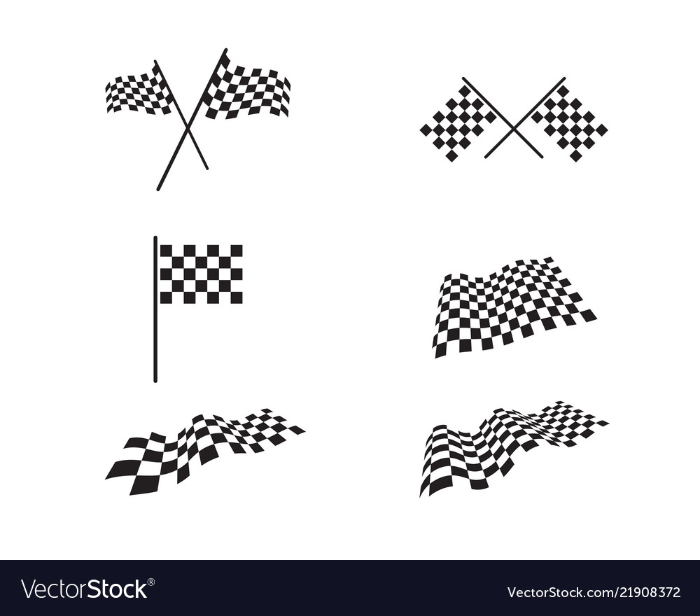Checkered Flag Icon Template
