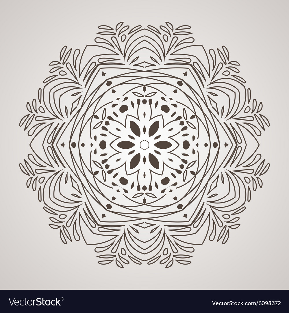 Circular pattern in the form of intricate