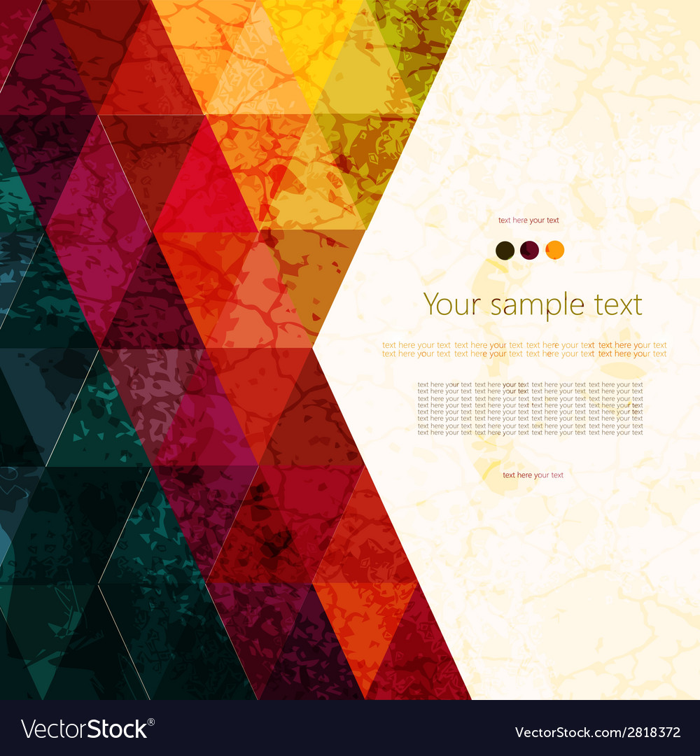 Colorful abstract geometric background Royalty Free Vector