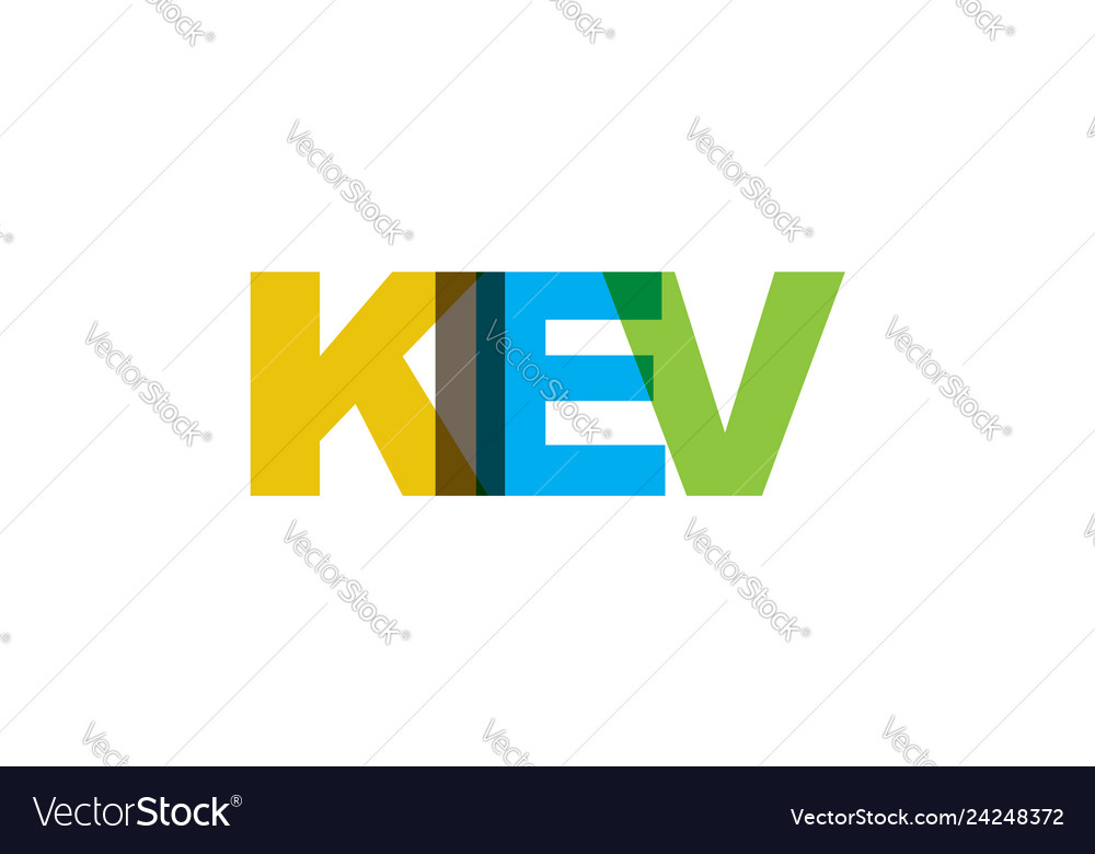 Colorful Text Overlap - Kiev