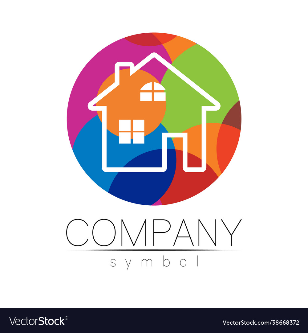 Company logo house icon for branding real Vector Image