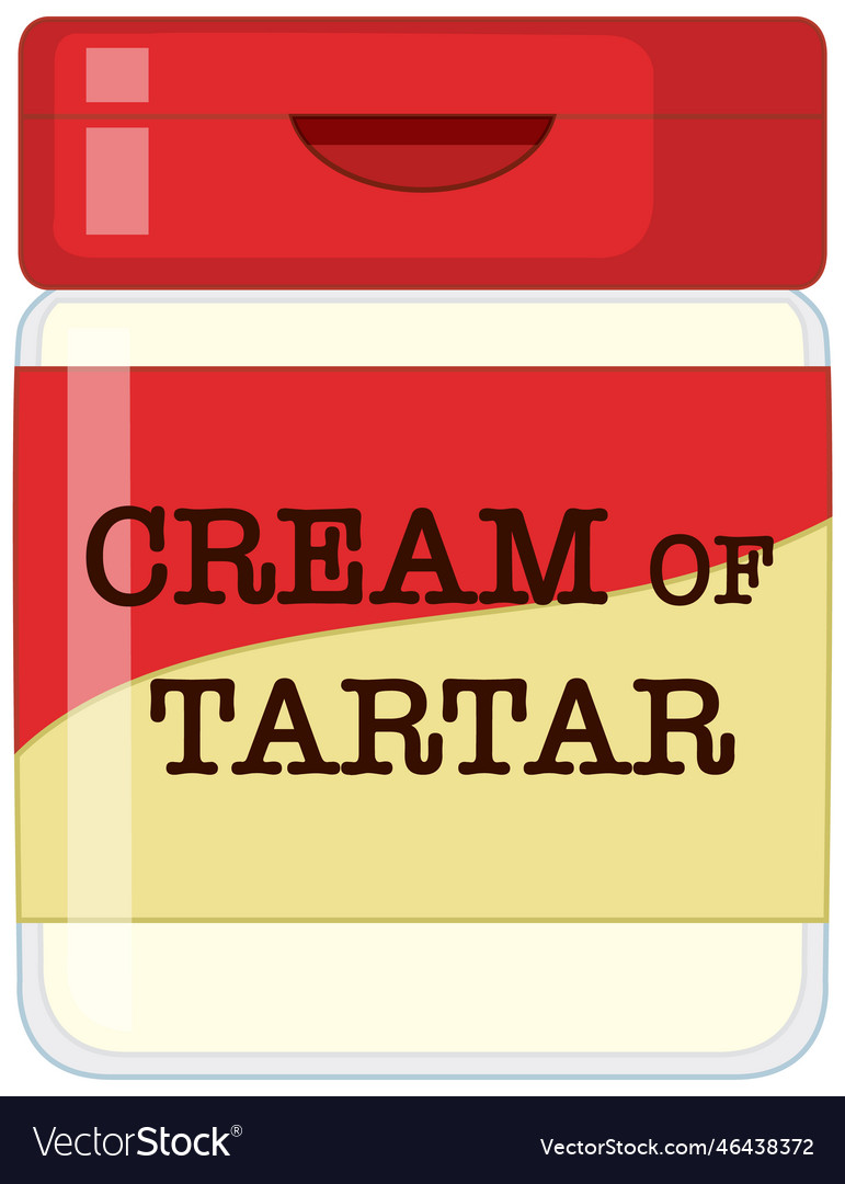 Cream of tartar powder Royalty Free Vector Image