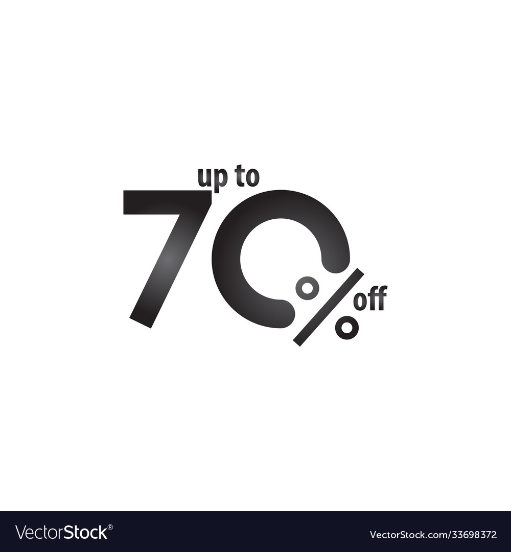 Discount label up to 70 off template design