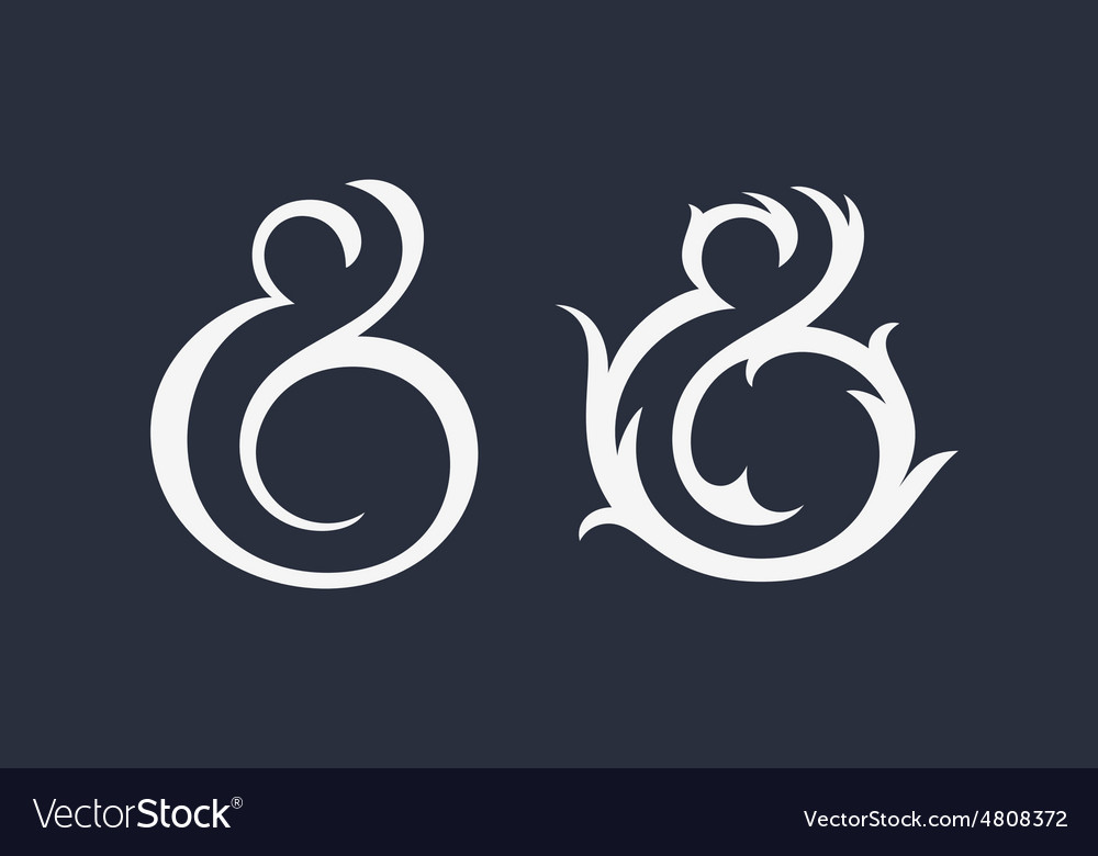 Elegant Ampersand Script