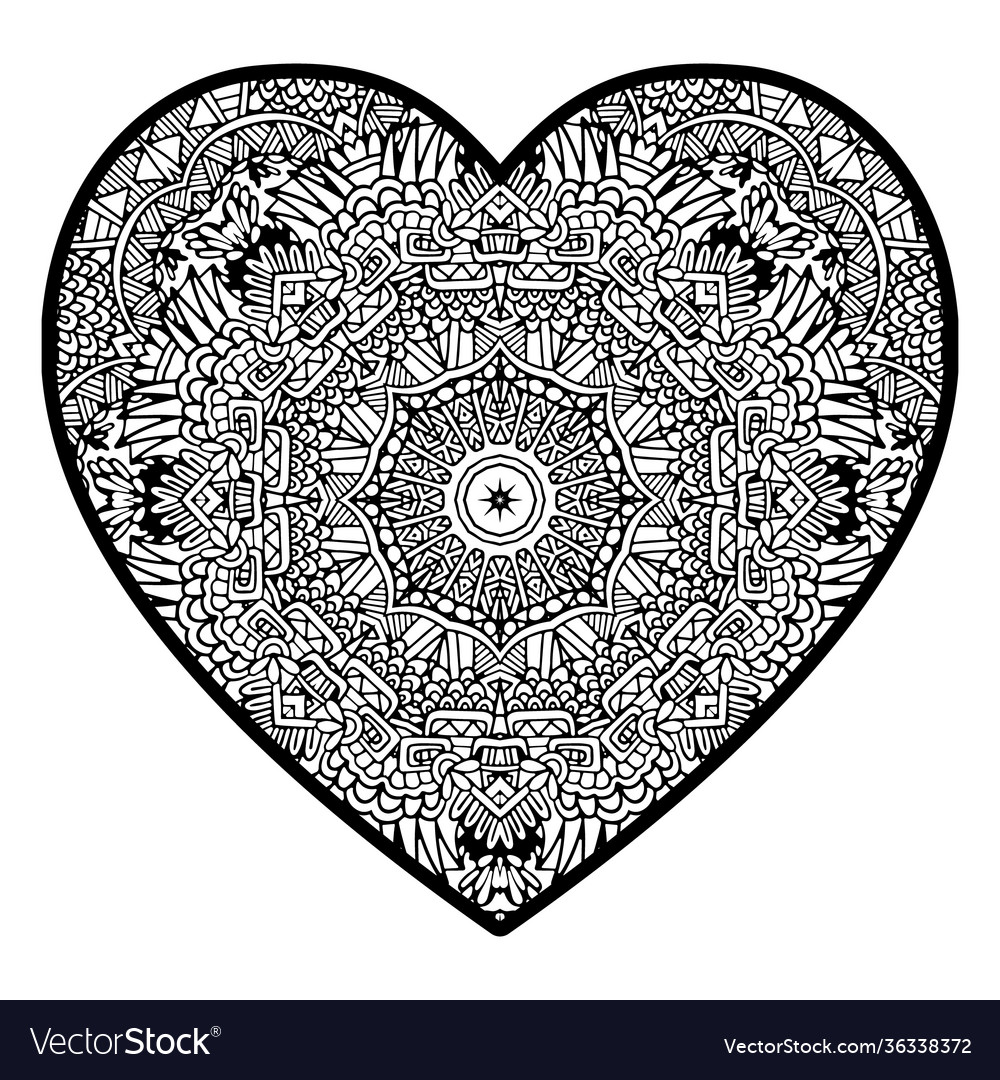 Floral heartdoodle heart