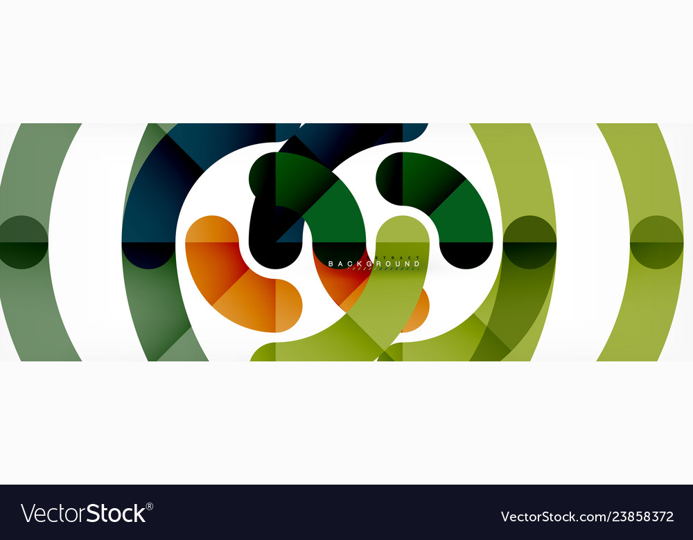 Line design circles abstract background