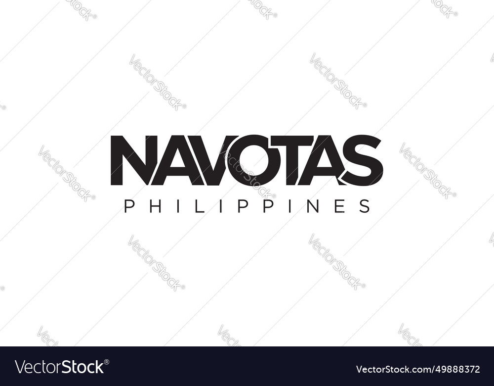 Navotas in the philippines emblem design Vector Image