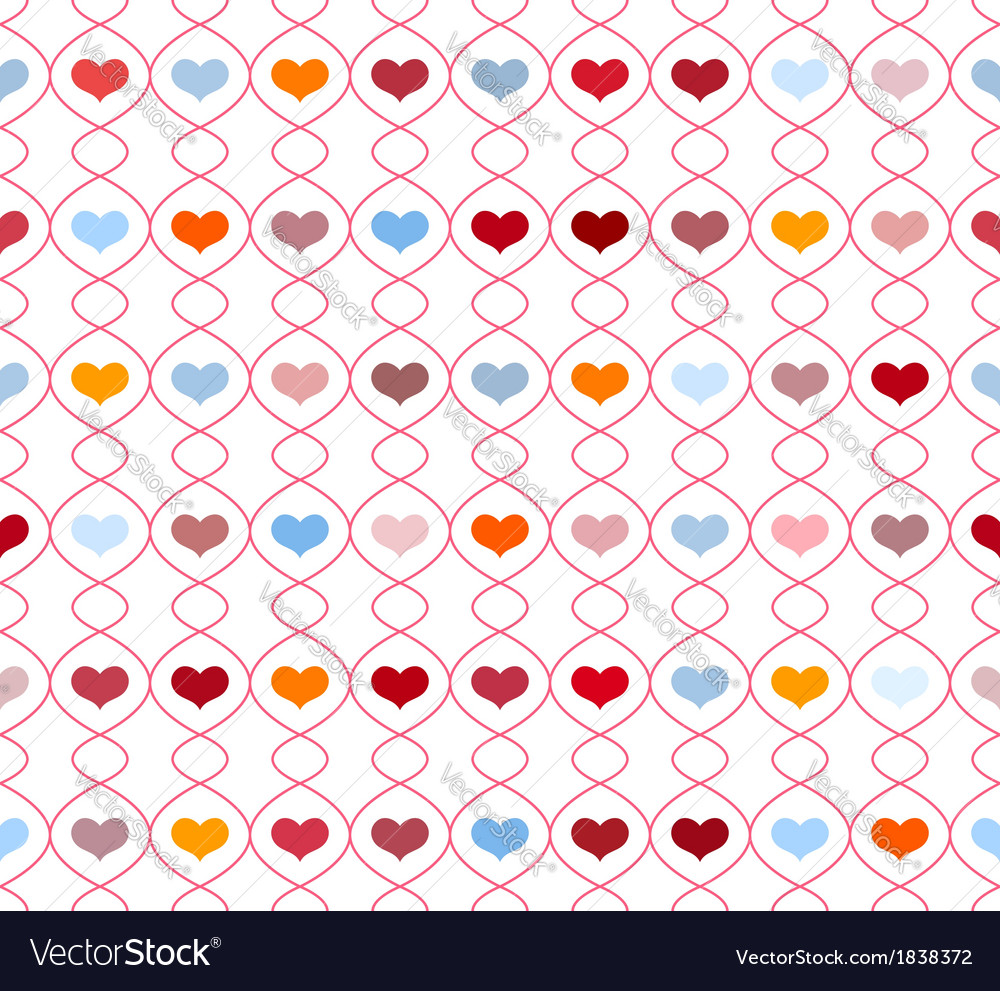 Pattern with repeating hearts