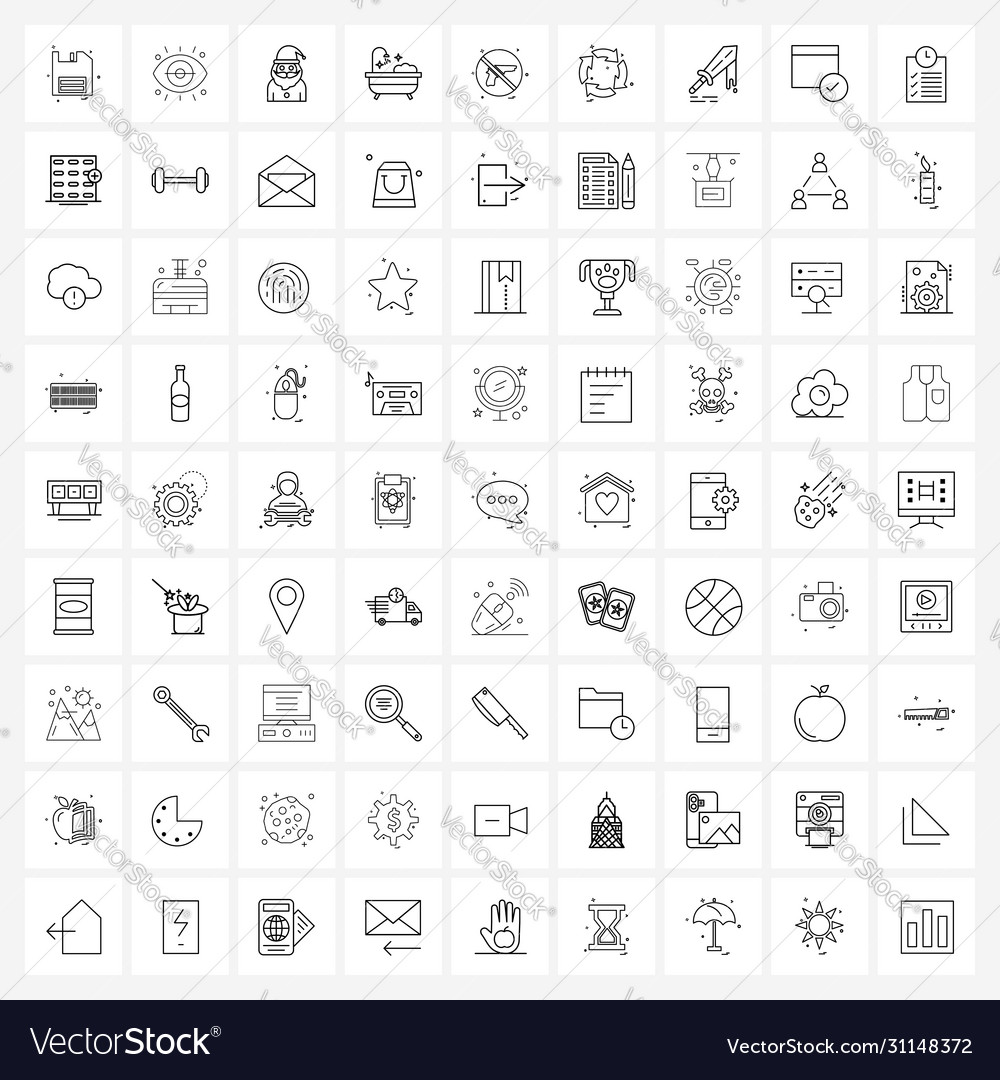 Set 81 ui icons and symbols for not allowed
