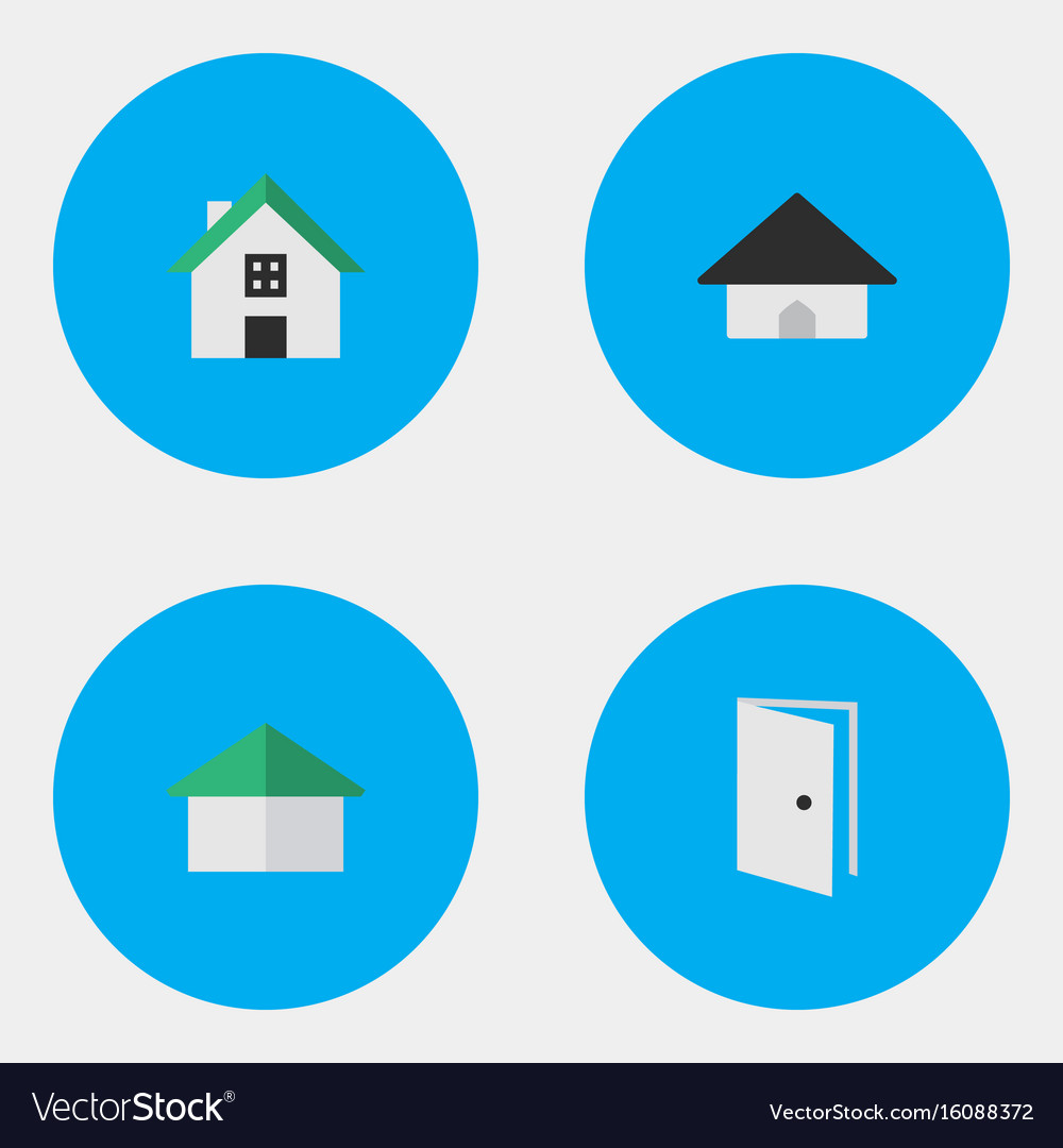 Set of simple real icons