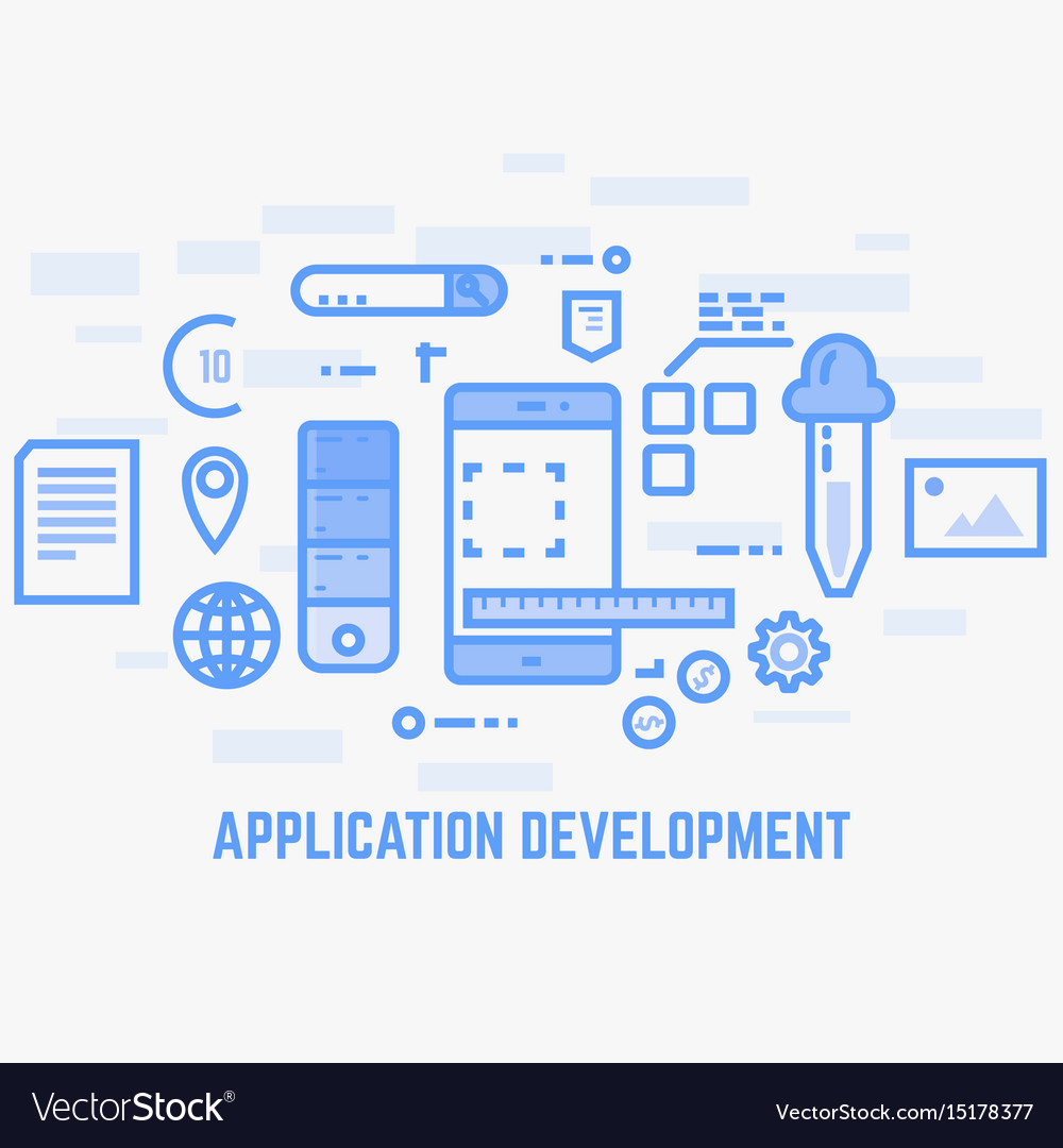 App development Royalty Free Vector Image - VectorStock