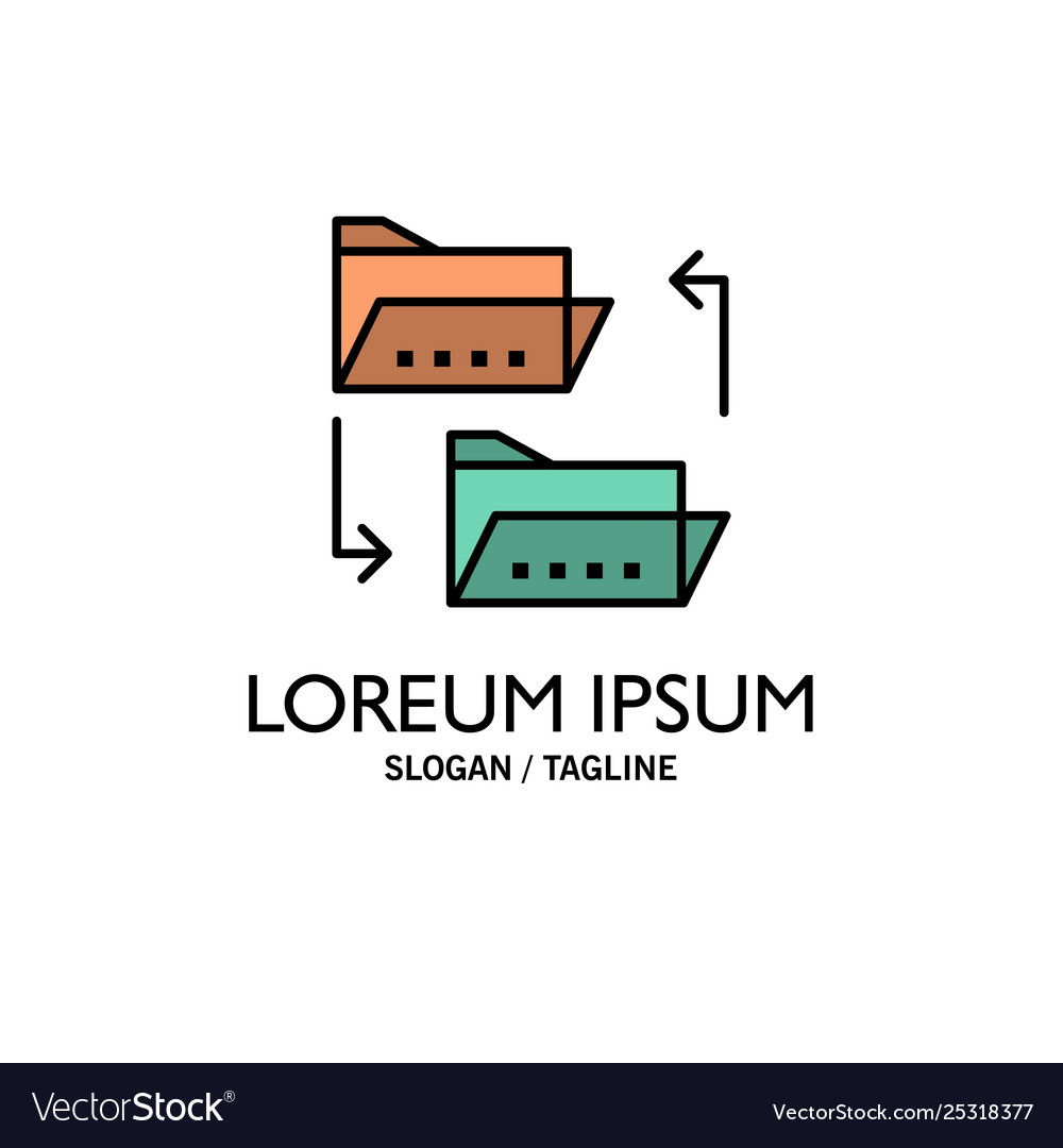 Folder document file sharing vector image Folder document file sharing