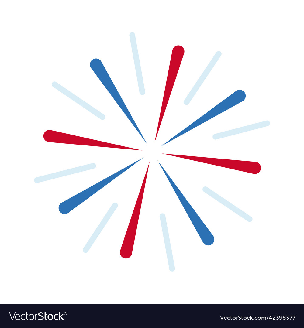 France flag fireworks Royalty Free Vector Image