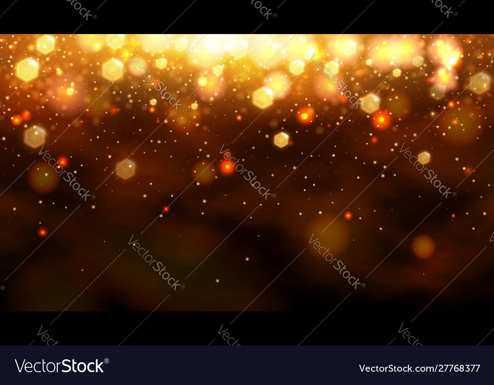 Gold bokeh abstract background stock