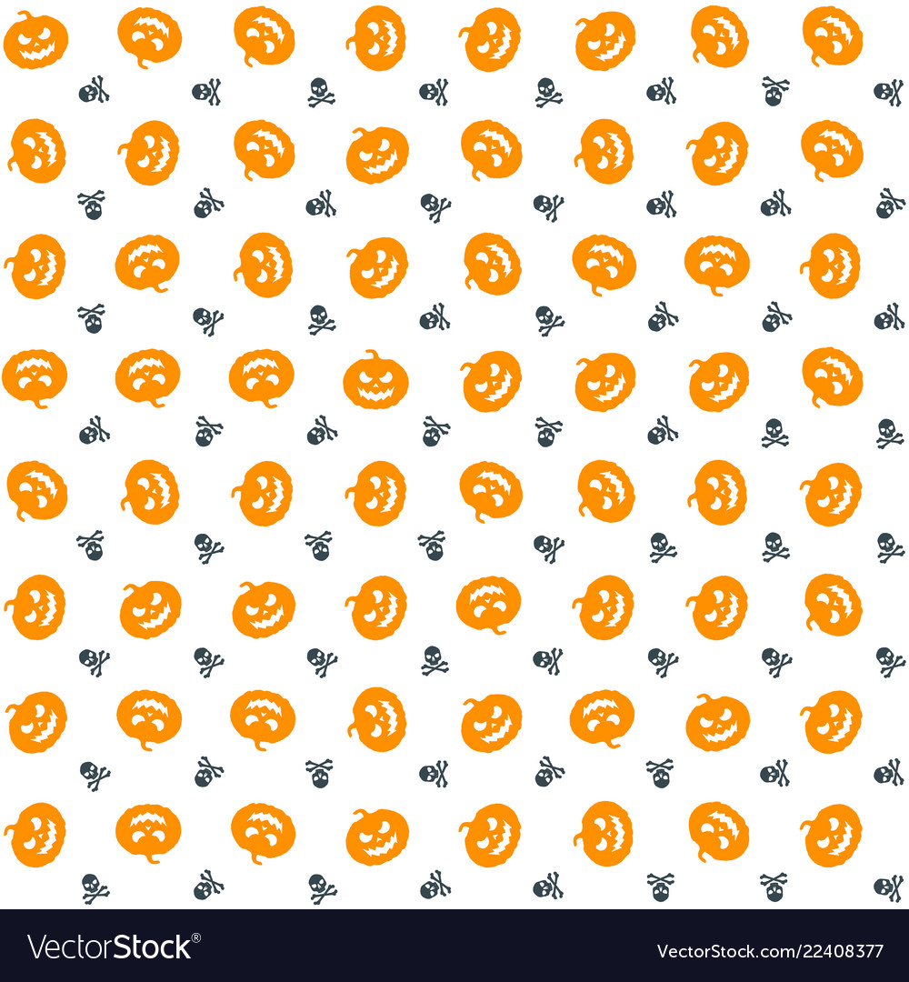 Halloween background seamless pattern design vector image Halloween background seamless pattern design