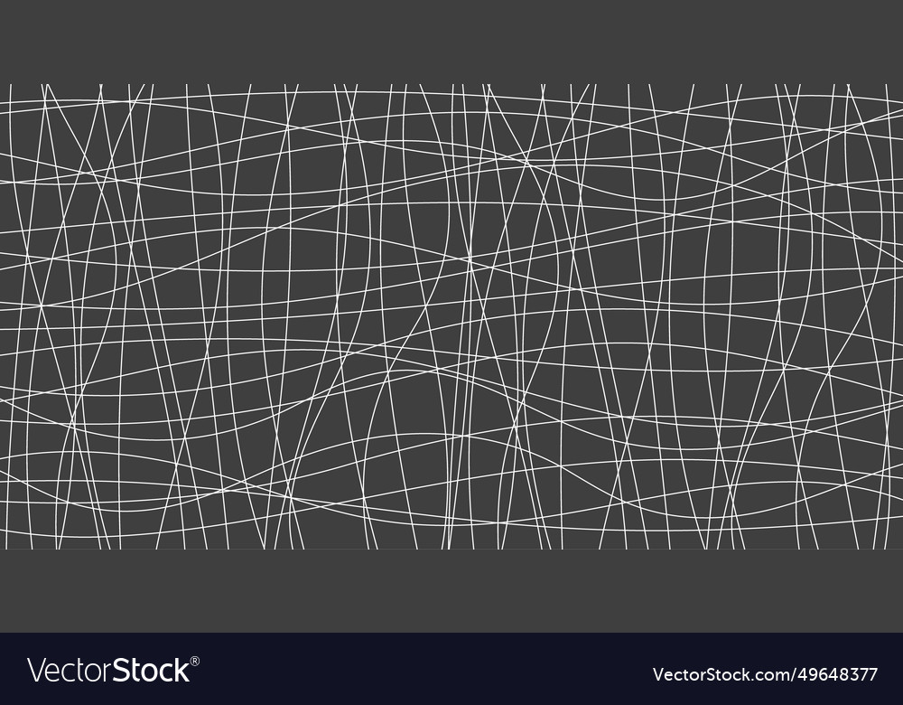 Hand drawn lines abstract pattern wave simple