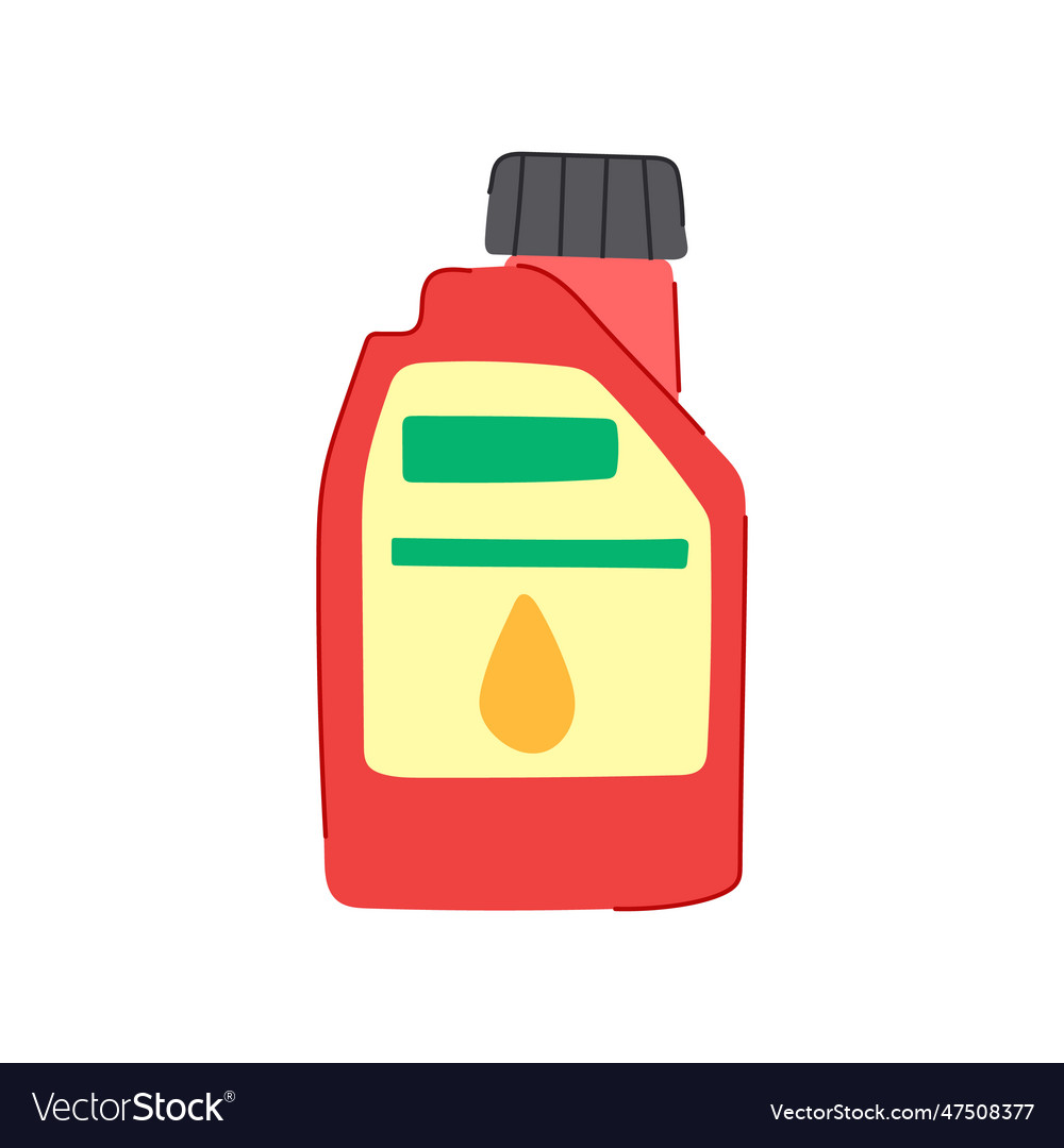 Lubricant motor oil cartoon Royalty Free Vector Image