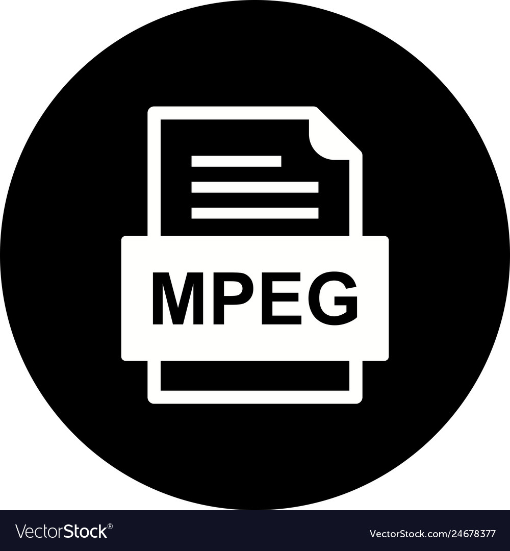 Mpeg file document icon