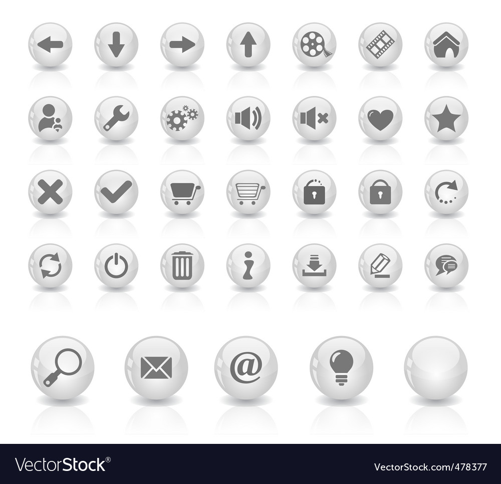Website Icon Buttons & Symbols