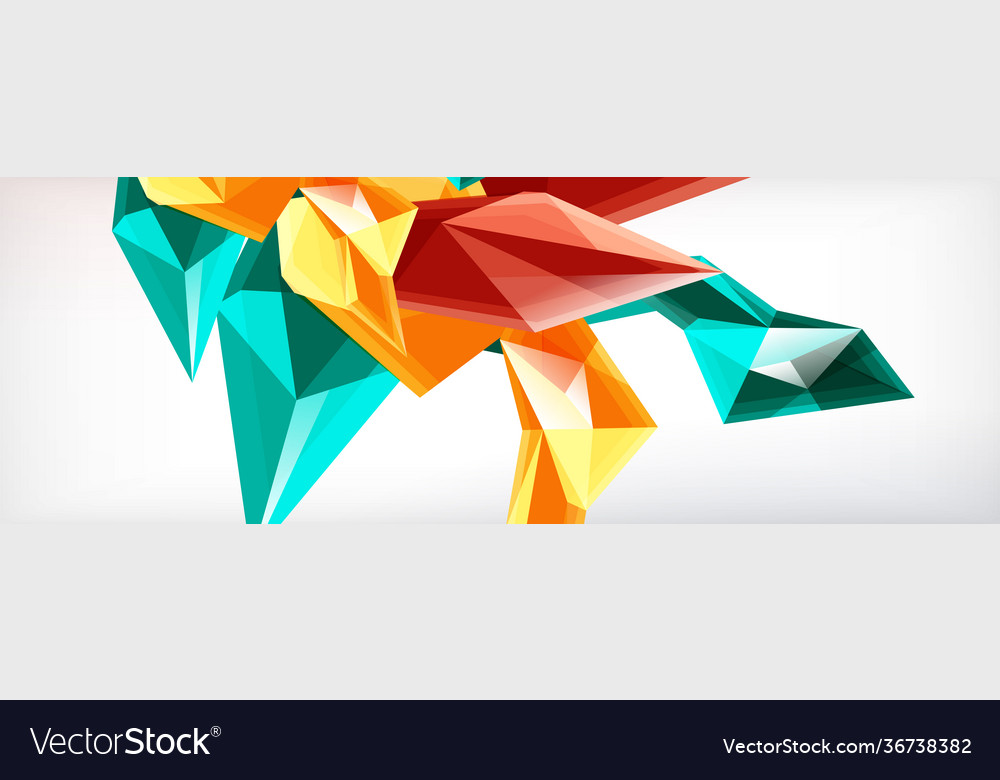 3d triangles and pyramids abstract Vector Image 3d triangles and pyramids abstract