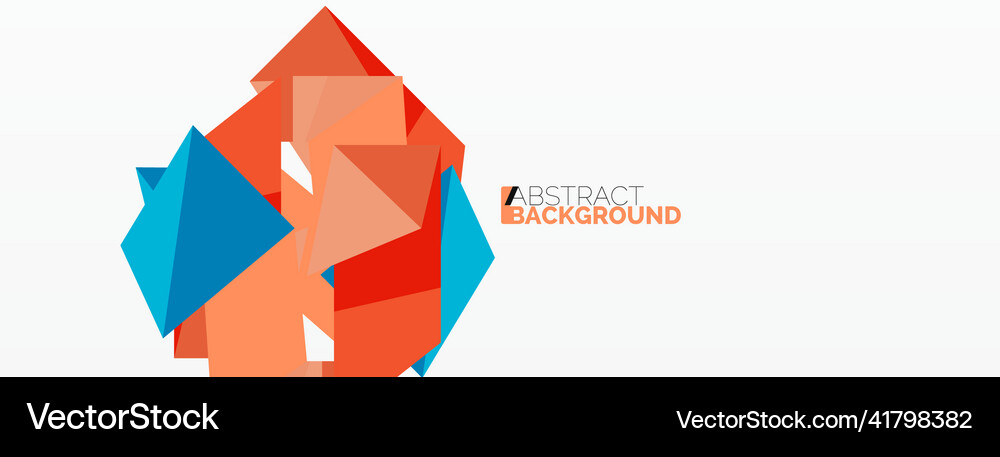Abstract line and triangle background creative Vector Image