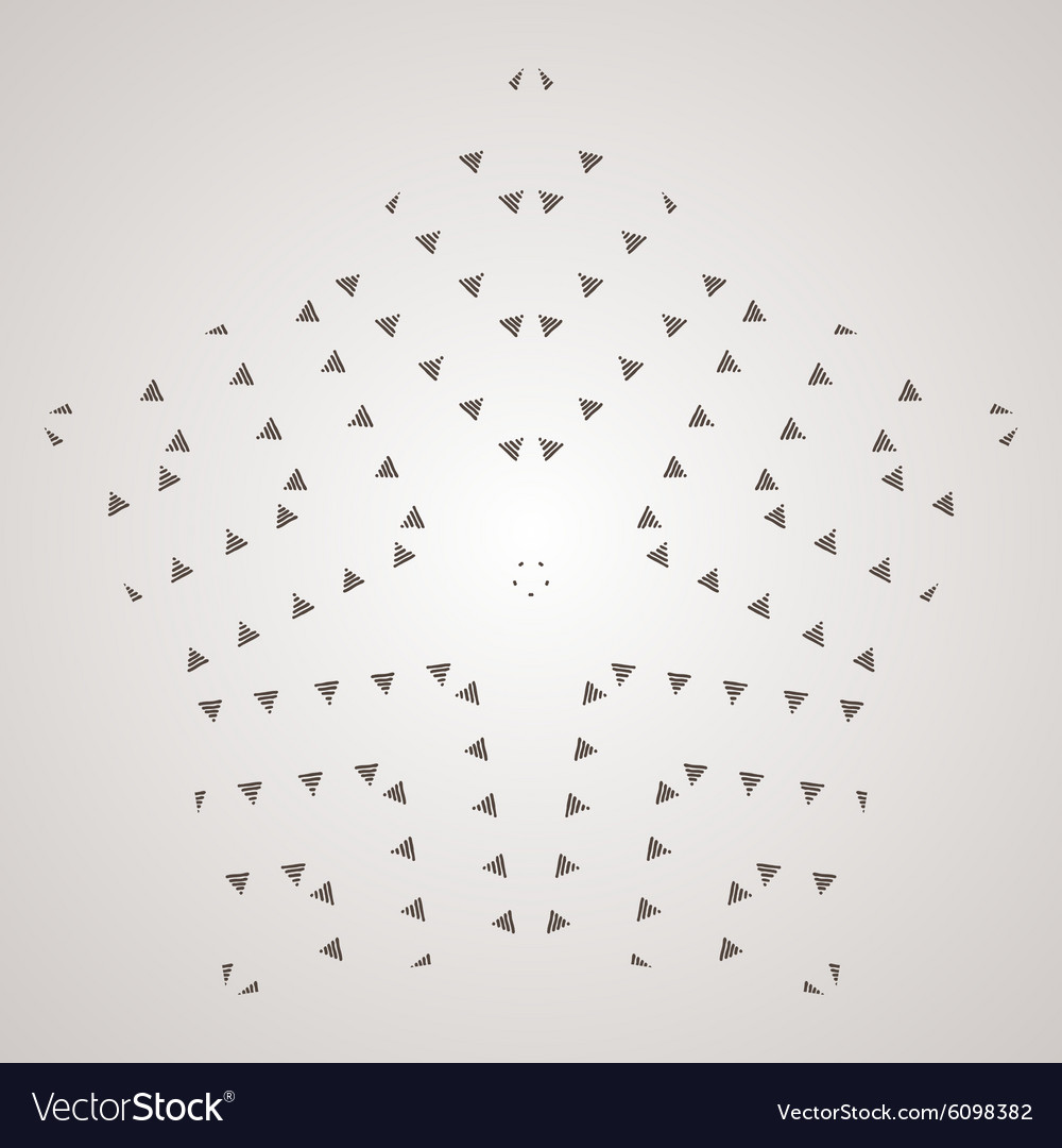 Circular pattern in the form of intricate