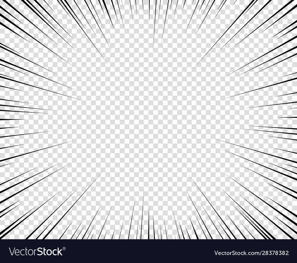 Radial velocity lines with perspective pattern