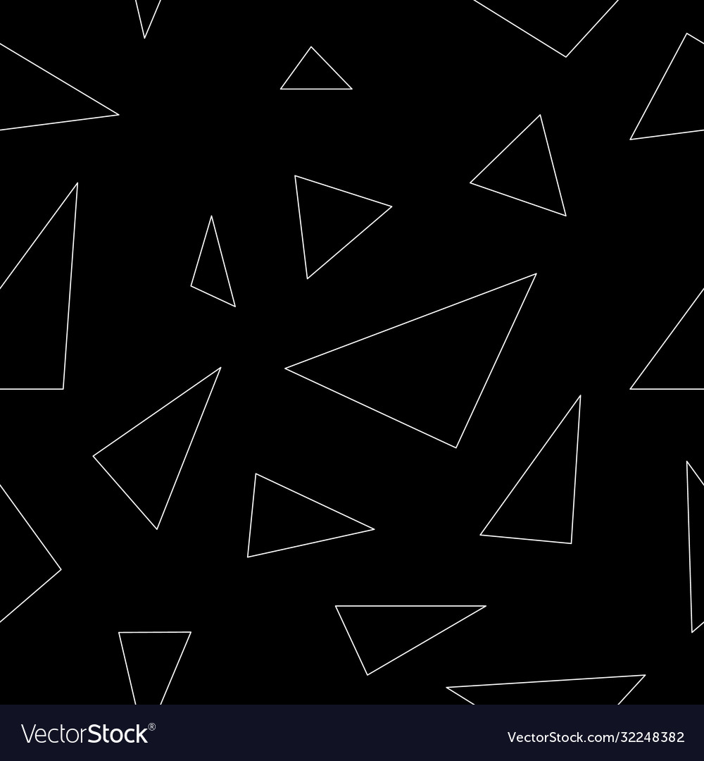 Seamless background randomly placed sharp black vector image Seamless background randomly placed sharp black