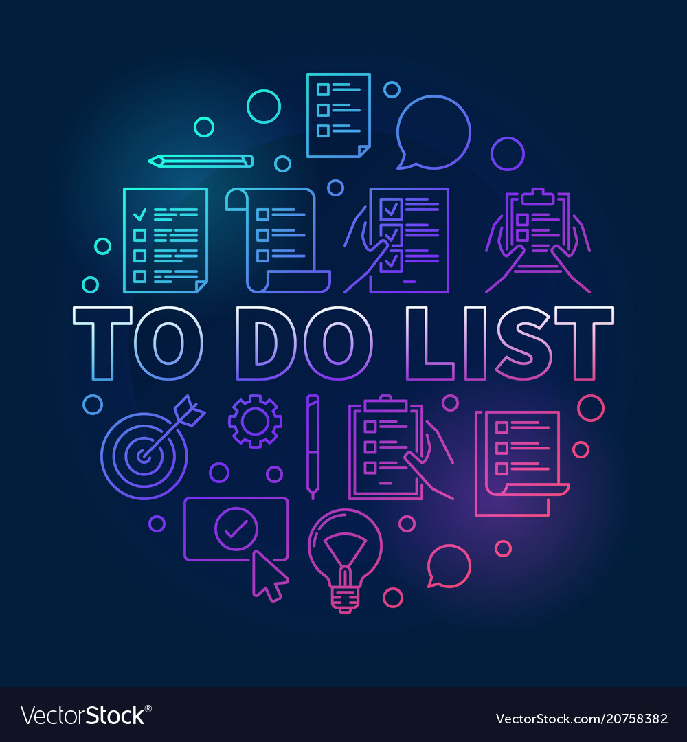 Task List Round Icons