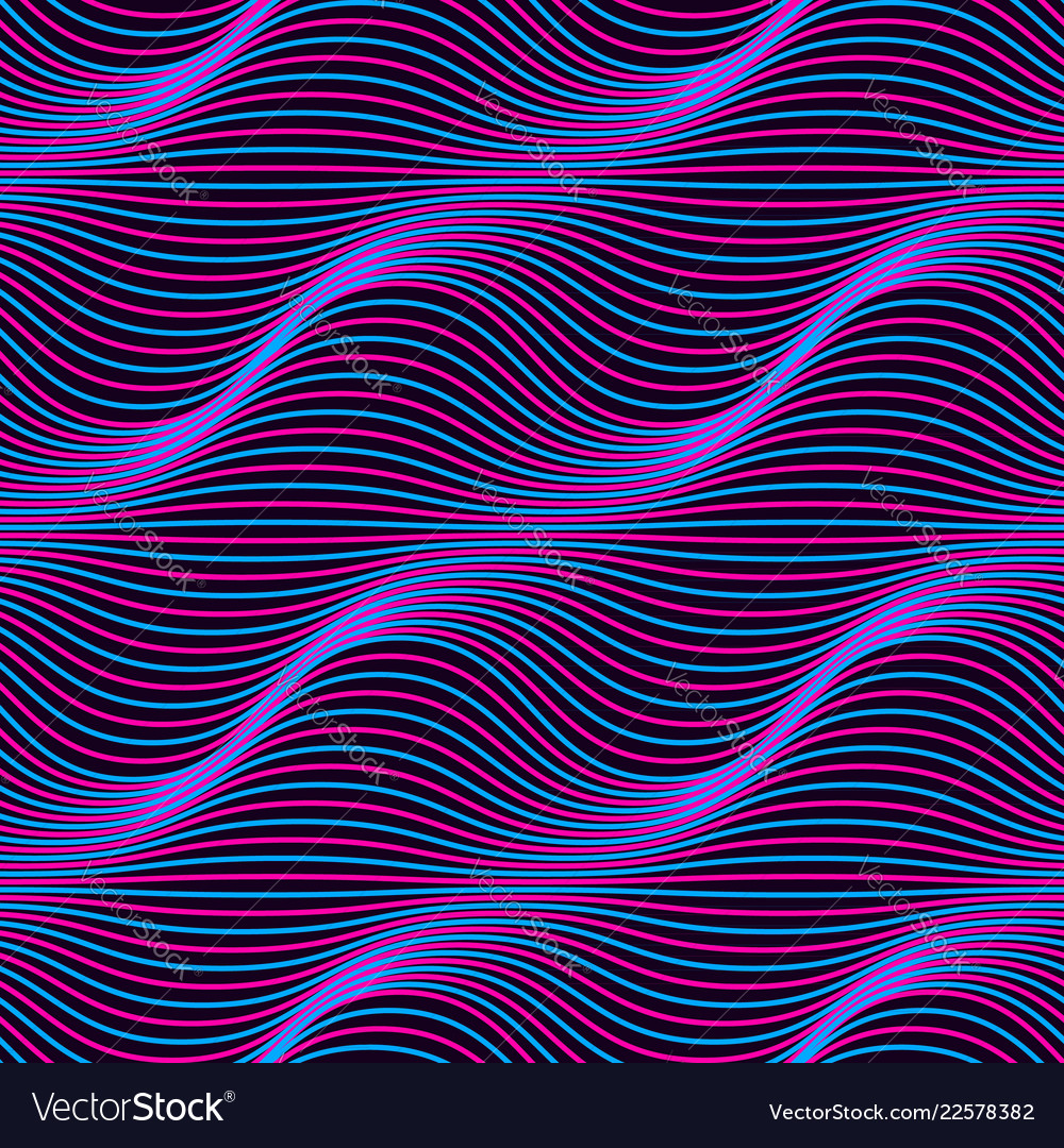 Ultra violet seamless pattern with wavy lines Vector Image Ultra violet seamless pattern with wavy lines
