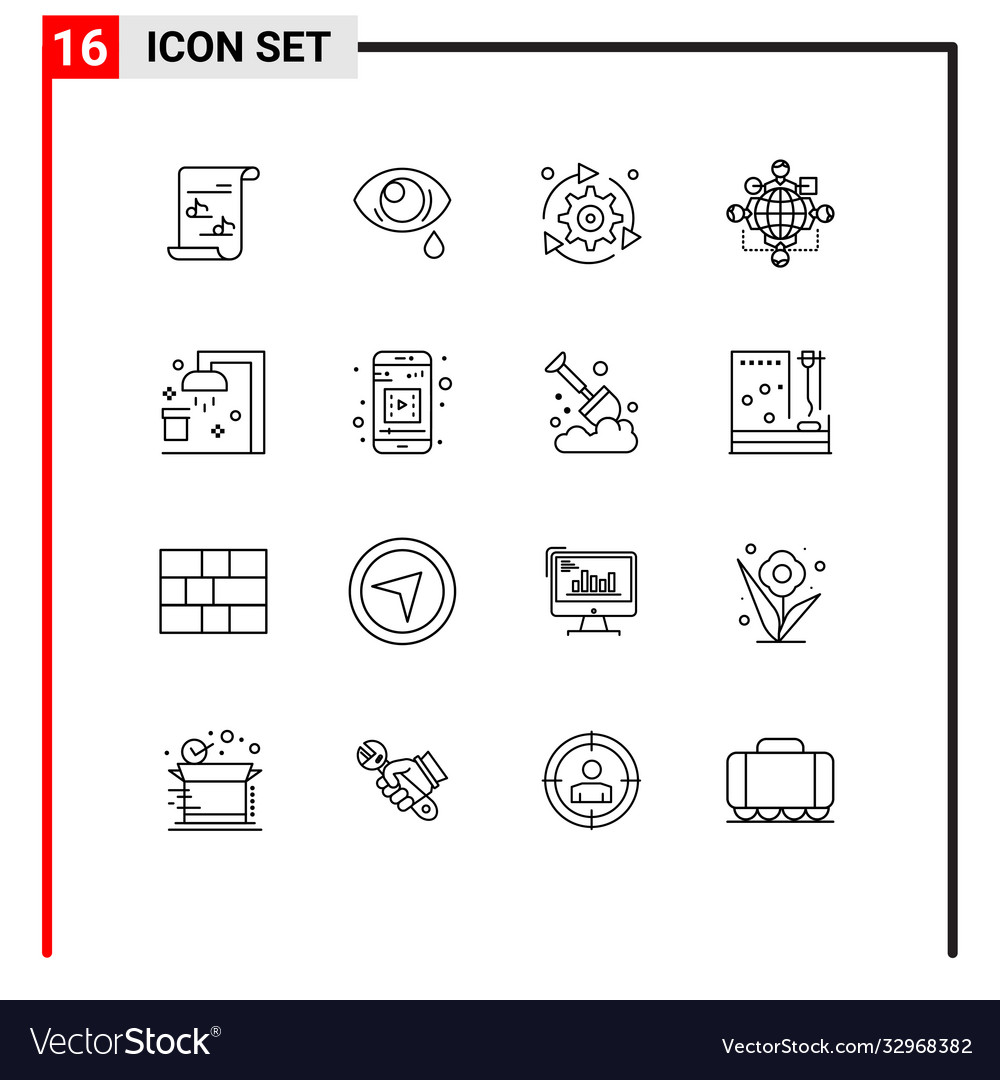 User interface pack 16 basic outlines