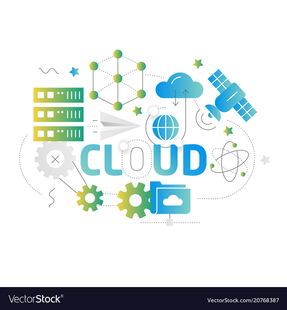 Abstract Cloud Lines Shape