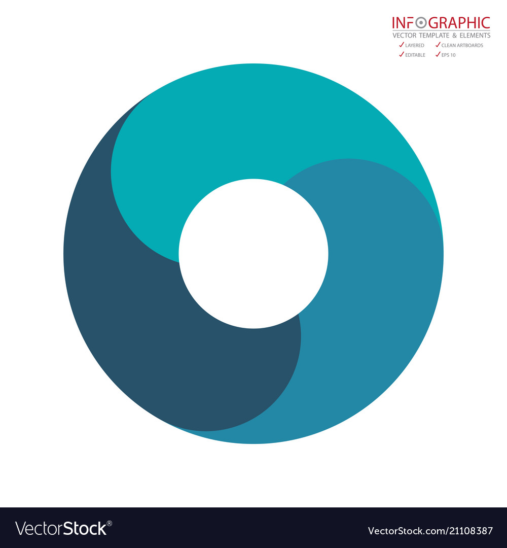 Abstract element infographics 3 option design