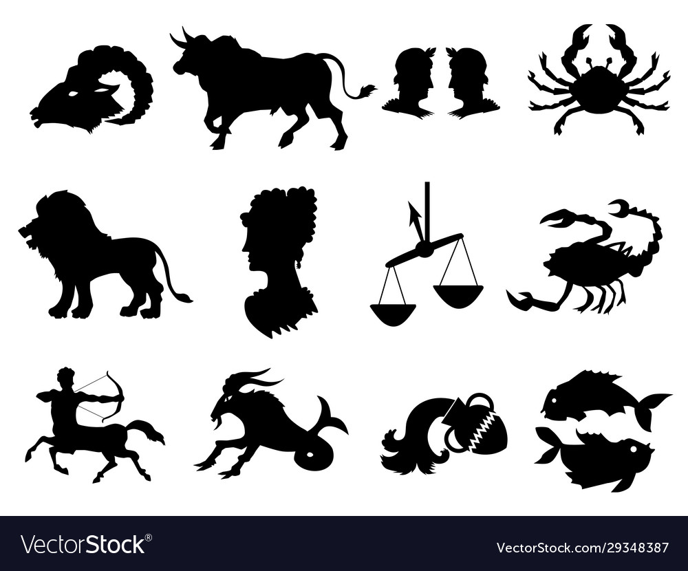 signs of the zodiac editables Signos del zodiaco VECTORES para Cricut y ...