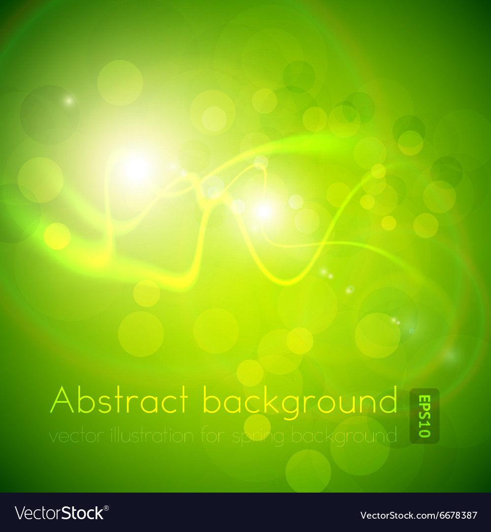 Dynamic Green Background with Glowing Lines