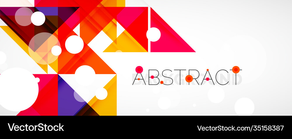 Geometric abstract background techno color Vector Image