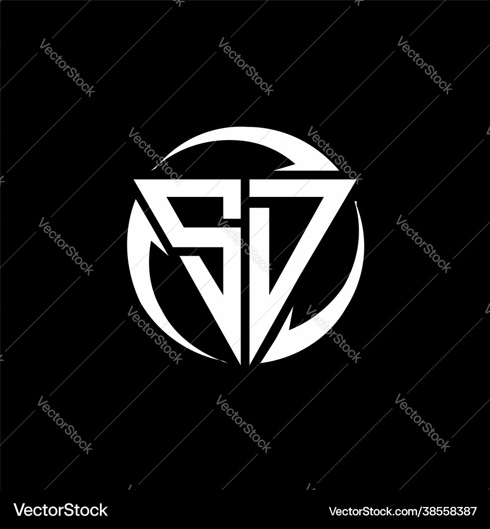 Sd logo monogram design template Royalty Free Vector Image